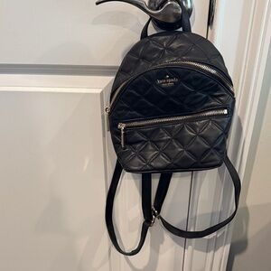 Kate Spade Quilted Black Backpack